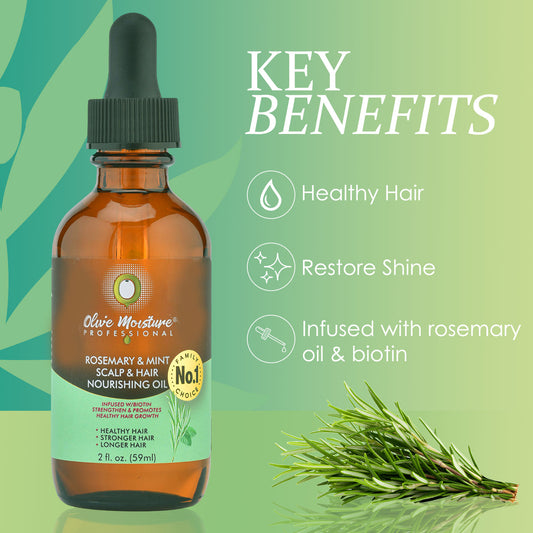 Olive Moisture Professional Rosemary And Mint Scalp And Hair Nourishing Oil