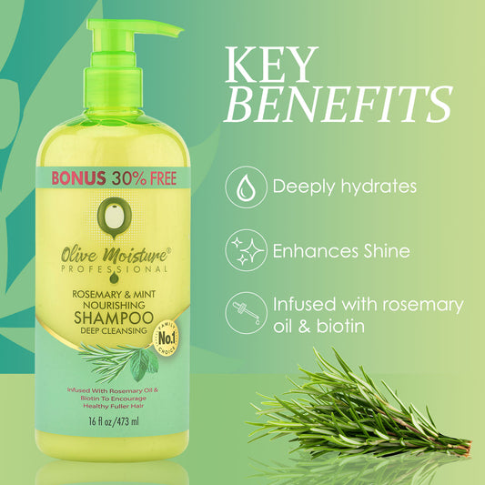 Olive Moisture Professional Rosemary And Mint Nourishing Shampoo