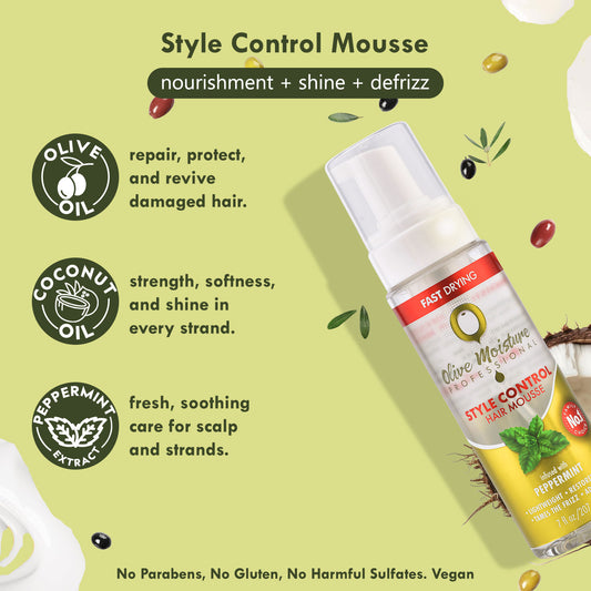 Olive Moisture Professional Style Control Hair Mousse