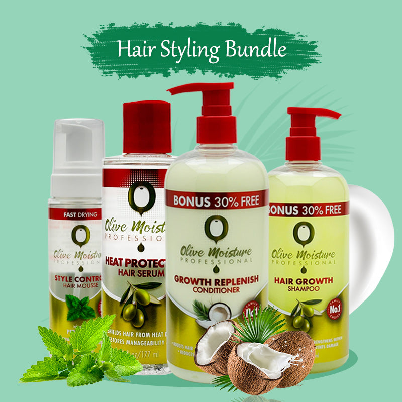 Olive Moisture Hair Styling Bundle
