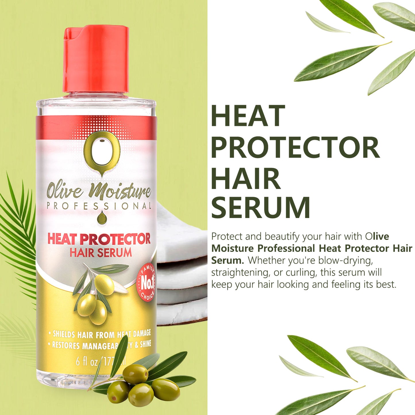 Olive Moisture Professional Heat Protector Hair Serum