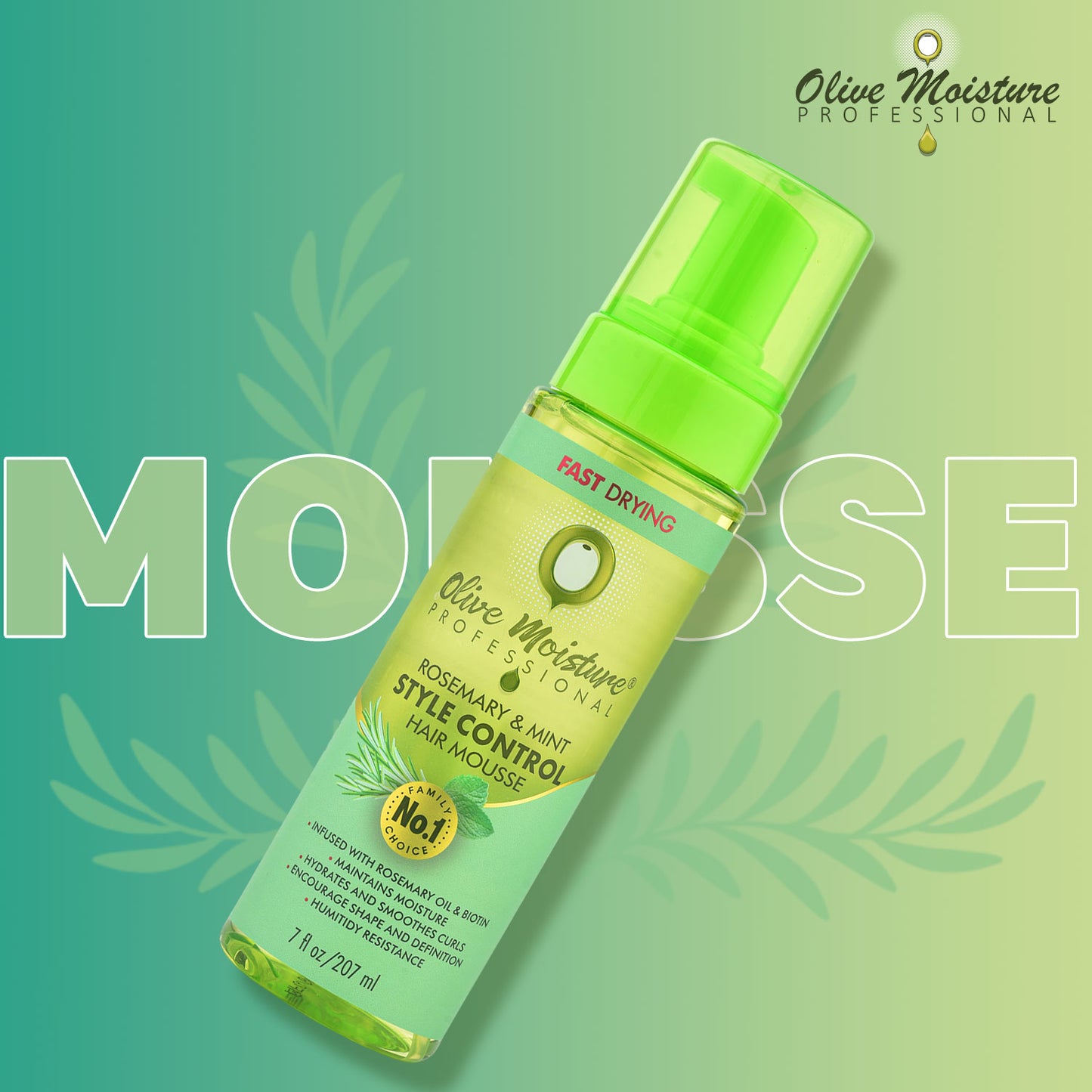 Olive Moisture Professional Rosemary And Mint Style Control Hair Mousse