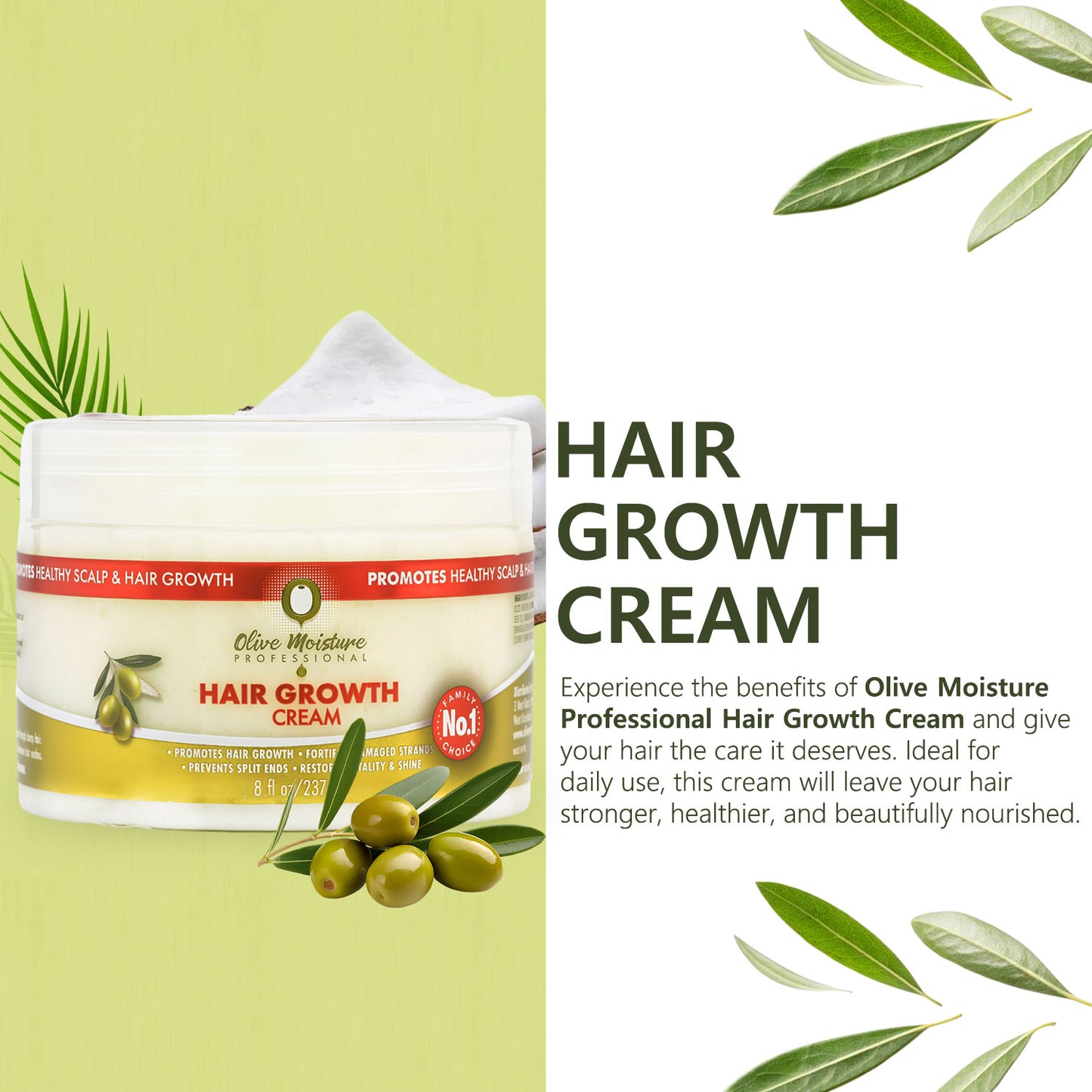 Olive Moisture Professional Hair Growth Cream