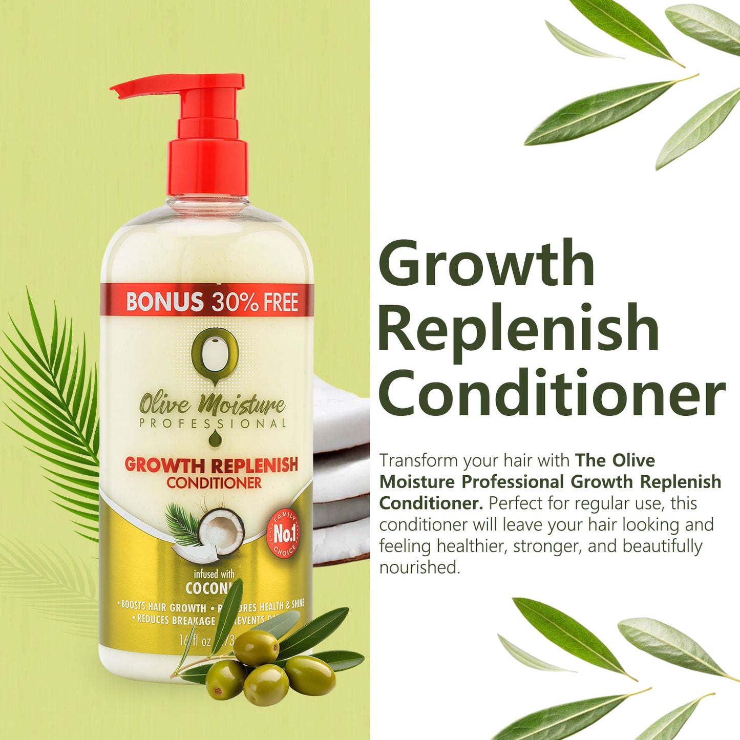 Olive Moisture Professional Growth Replenish Conditioner