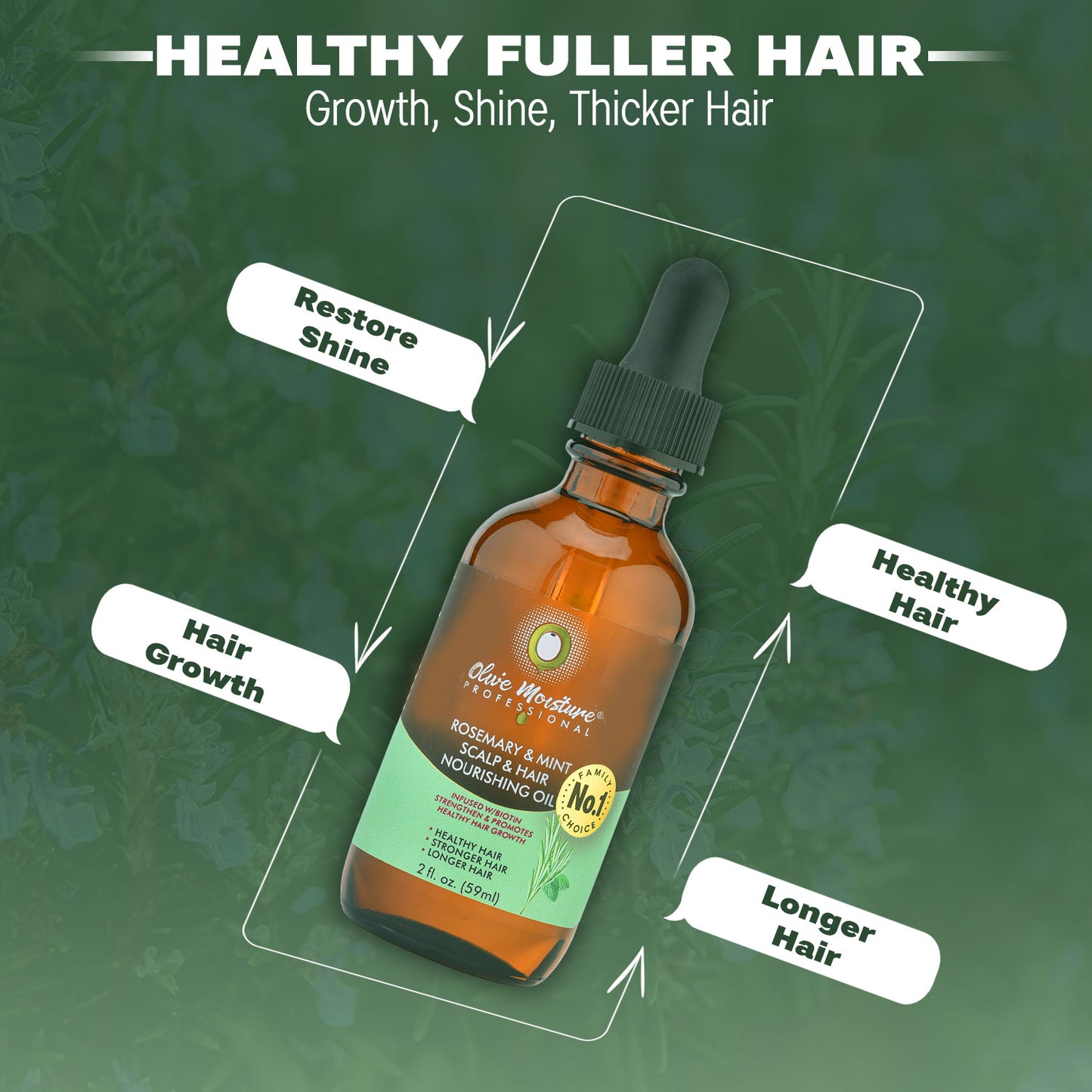 Olive Moisture Professional Rosemary And Mint Scalp And Hair Nourishing Oil