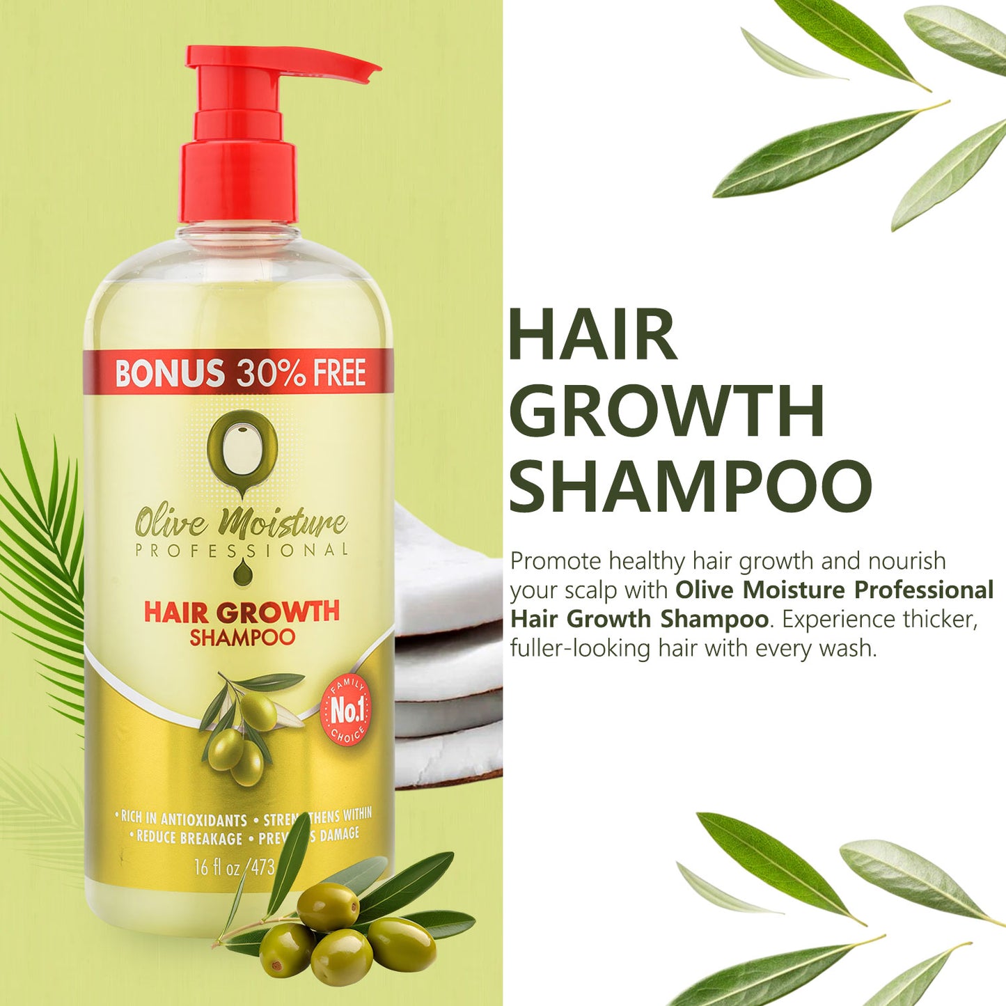 Olive Moisture Professional Hair Growth Shampoo