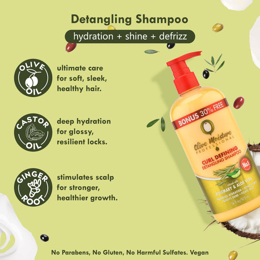 Olive Moisture Professional Curl Defining Detangling Shampoo