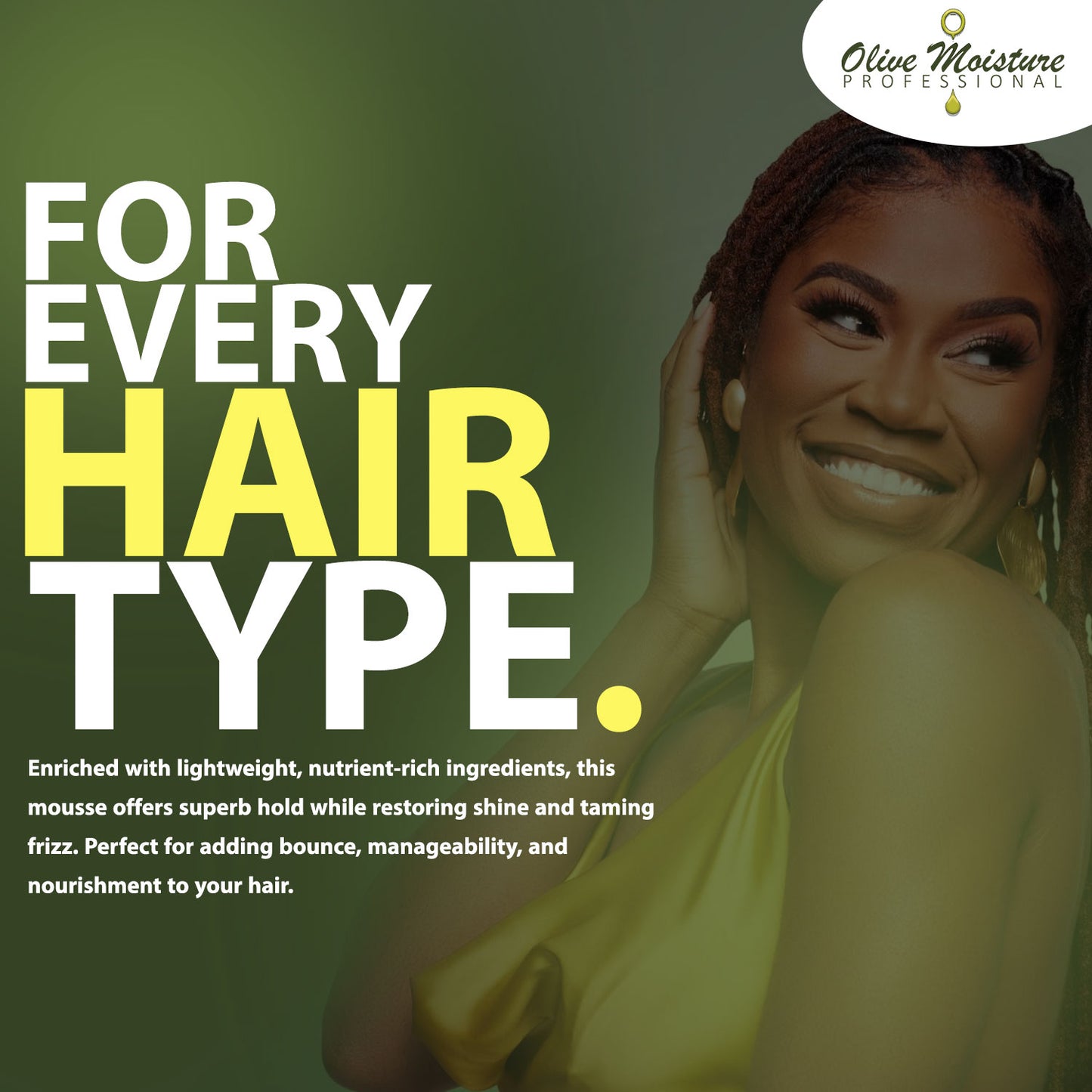 Olive Moisture Professional Style Control Hair Mousse