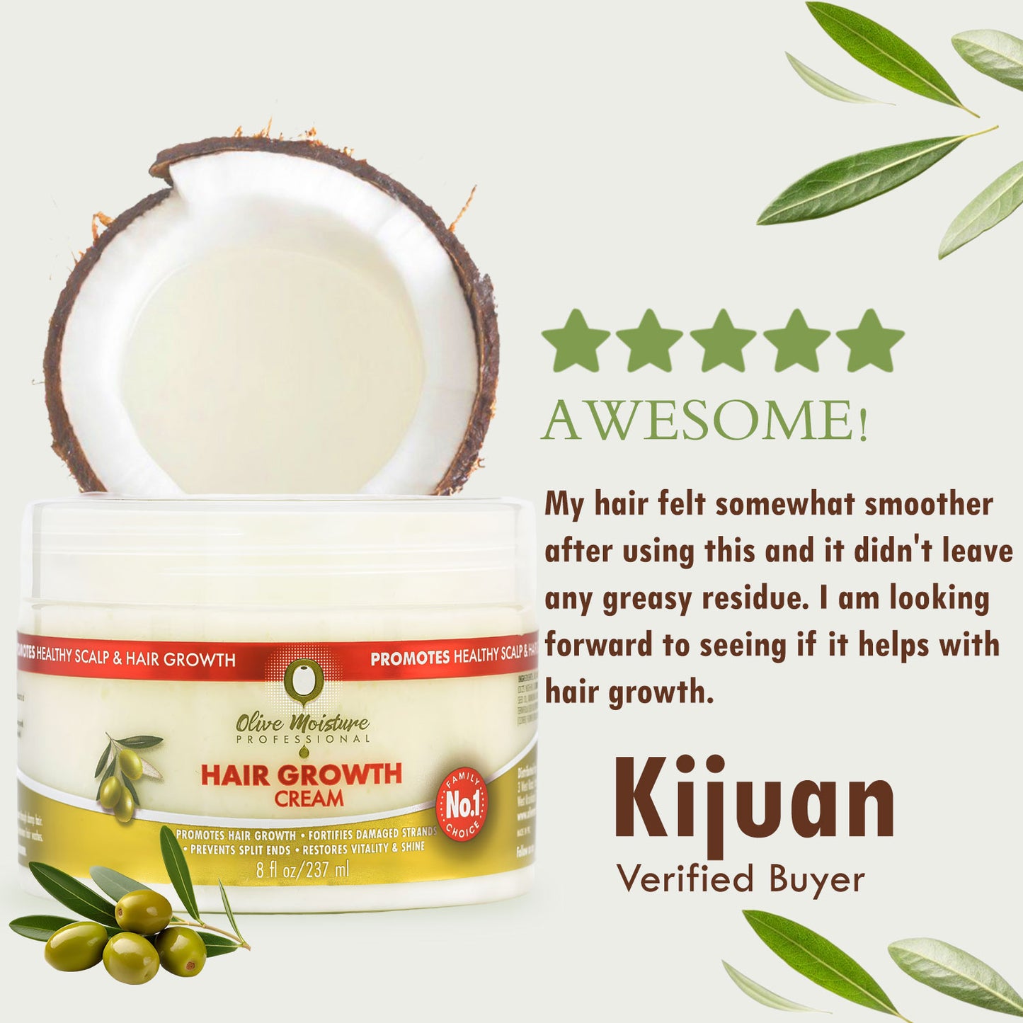 Olive Moisture Professional Hair Growth Cream