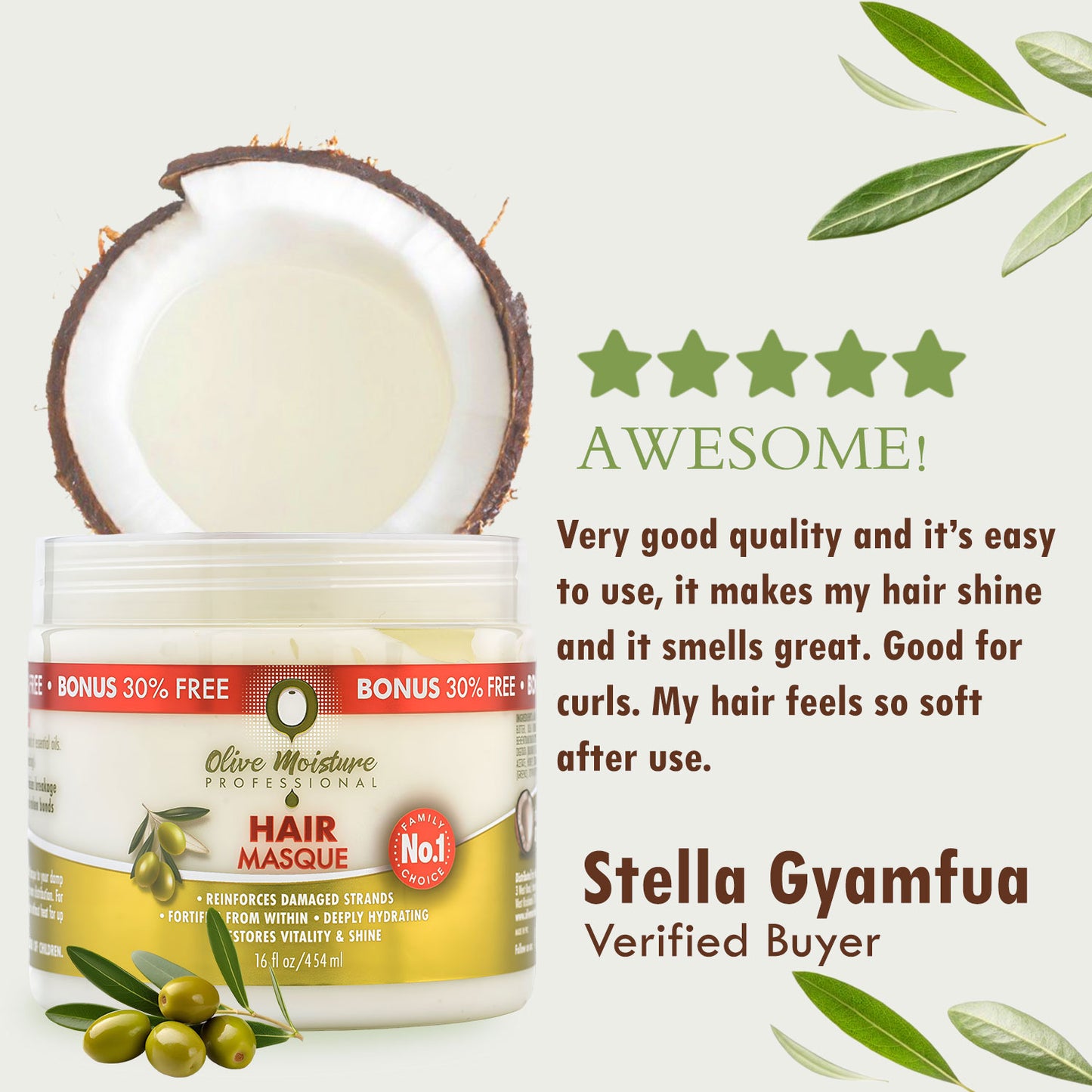 Olive Moisture Professional Hair Masque