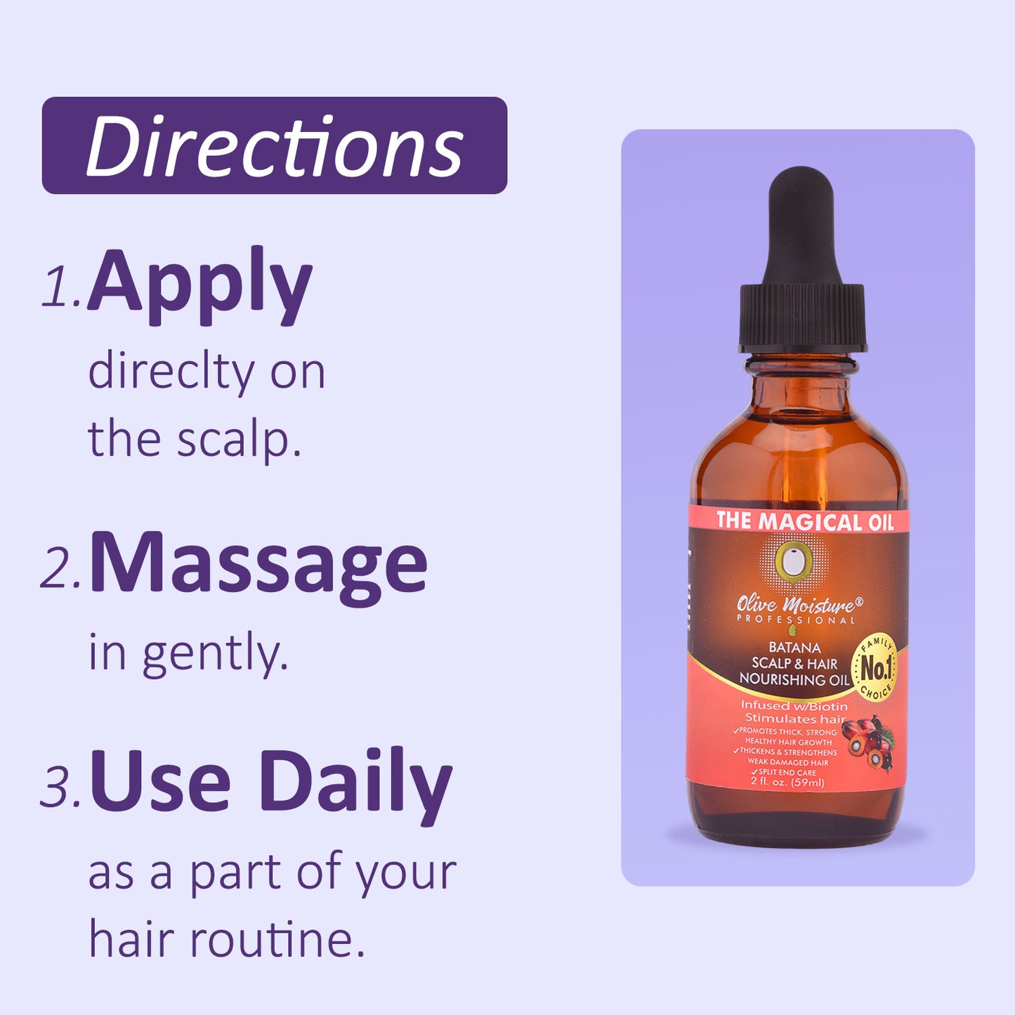 Olive Moisture Professional Batana Scalp And Hair Nourishing Oil
