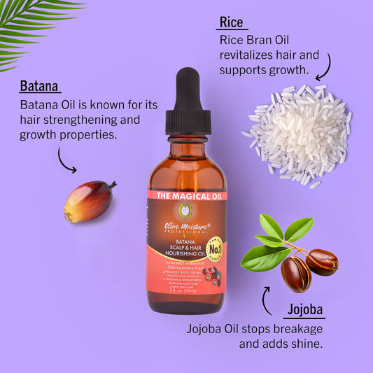 Olive Moisture Professional Batana Scalp And Hair Nourishing Oil