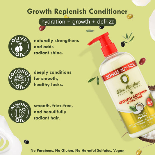 Olive Moisture Professional Growth Replenish Conditioner
